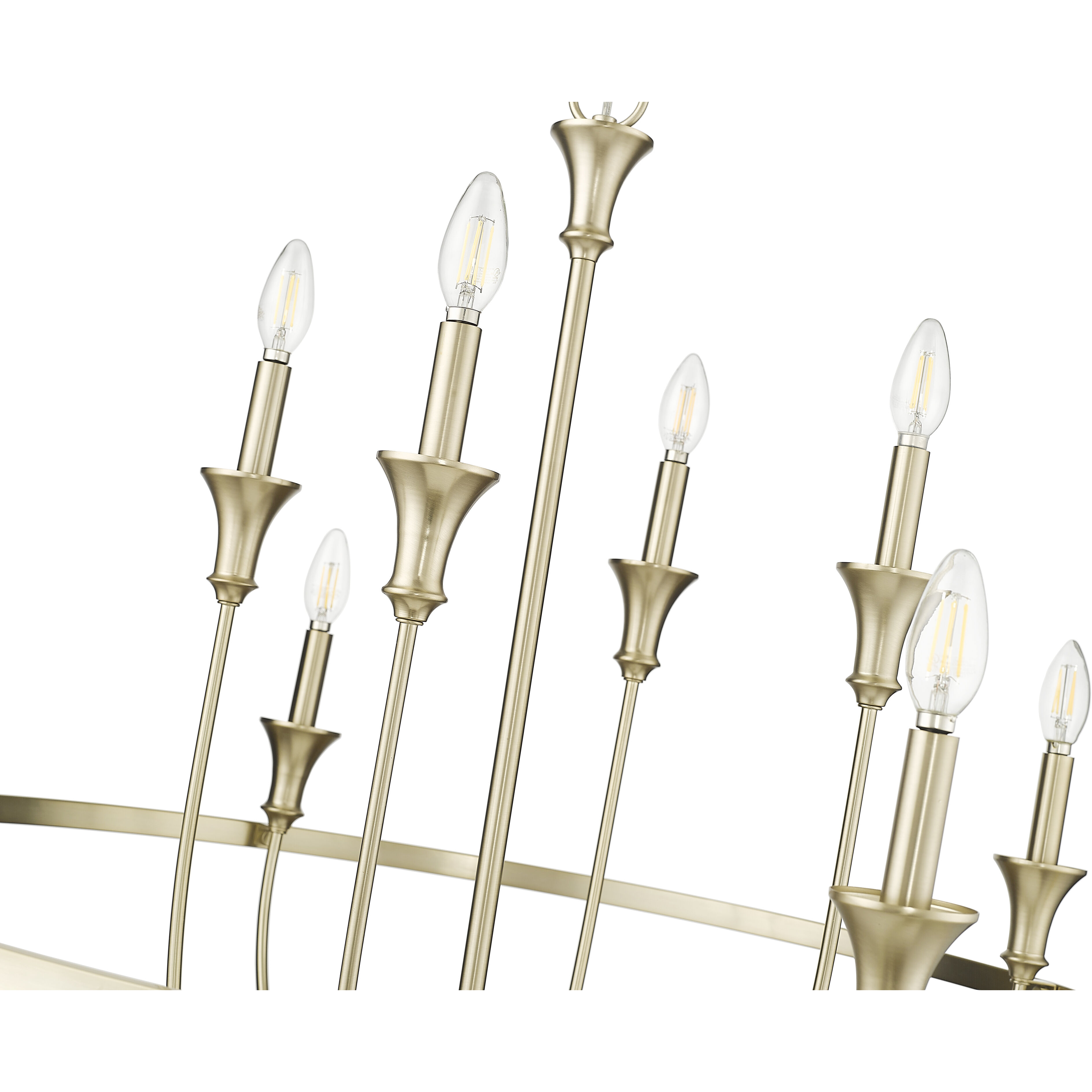 Emery 8 Light 33.5 inch Modern Gold Chandelier Ceiling Light